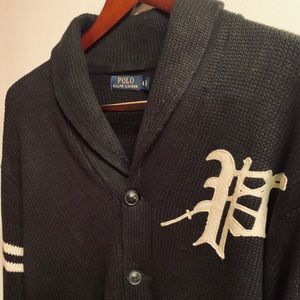 Polo Ralph Lauren XL linen cardigan sweater